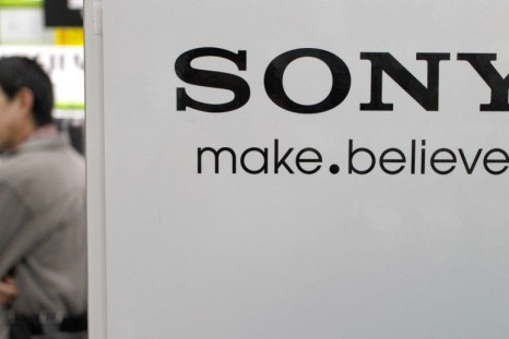 A logo of Sony Corp is pictured at an electronic store