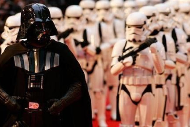 Actors Portraying Darth Vader And Storm Troopers