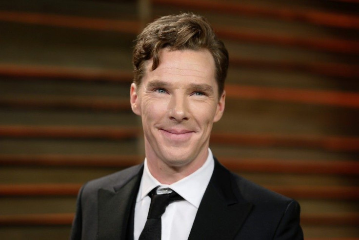 Actor Benedict Cumberbatch smiles as he arrives at the 2014 Vanity Fair Oscars Party in West Hollywood, California March 3, 2014.