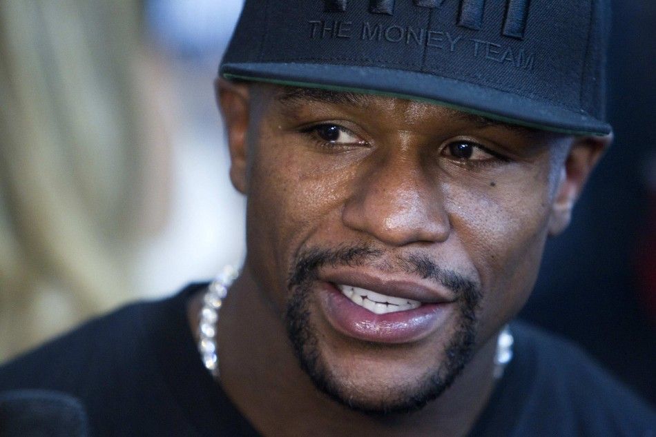 WBCWBA welterweight champion Floyd Mayweather Jr. of the U.S. speaks to reporters during a media day at the Mayweather Boxing Club in Las Vegas, Nevada September 2, 2014. Mayweather will face Marcos Maidana of Argentina in a rematch at the MGM Grand Gard