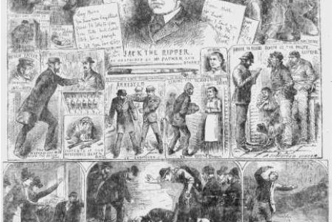 A handout photograph released in London on June 18, 2009 shows Jack the Ripper murders published in the Illustrated Police News