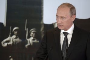 Russia's President Putin addresses audience in Ulan Bator
