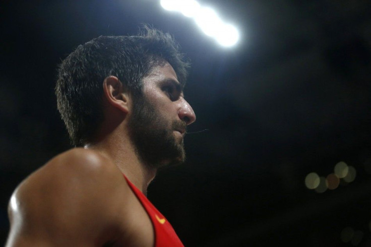 Spain&#039;s Ricky Rubio reacts during their Basketball World Cup quarter-final game against France in Madrid September 10, 2014.