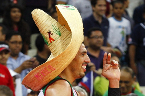 Mexico's Gustavo Ayon celebrates