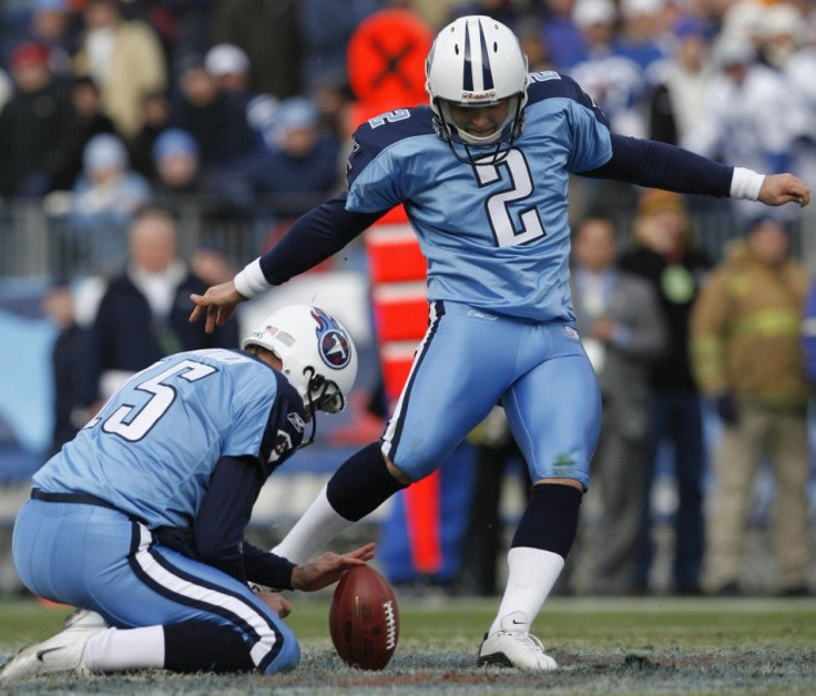 Tennessee Titans kicker Rob Bironas