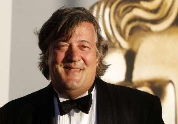 British actor Stephen Fry arrives at the BAFTA Brits to Watch event in Los Angeles