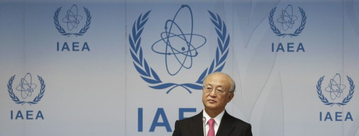 International Atomic Energy Agency (IAEA) Director General Yukiya Amano addresses a news conference during a board of governors meeting at the IAEA headquarters in Vienna September 15, 2014. The U.N. nuclear watchdog sought to put pressure on Iran on Mond