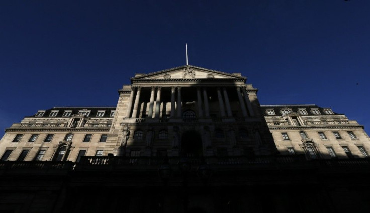 A shadow is cast on the Bank of England in London December 20, 2013. Standard