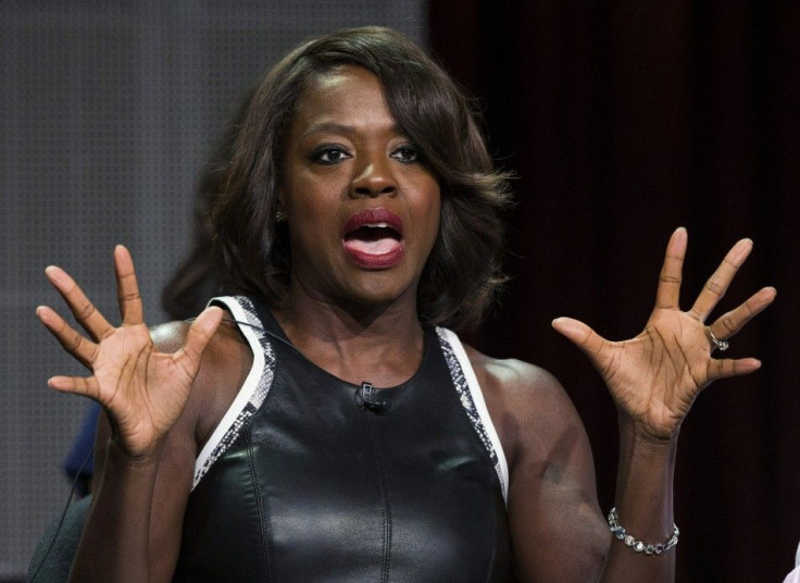 Cast member Viola Davis speaks at a panel for the ABC television series &quot;How to Get Away with Murder&quot;