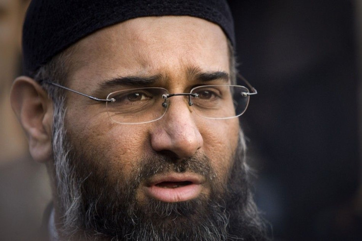 File photograph shows Muslim preacher Anjem Choudary addressing members of the media during a protest supporting Shari'ah Law in north London October 31, 2009.