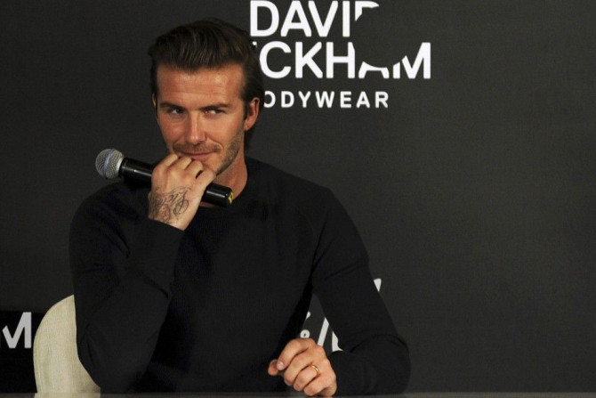 Former England soccer team captain David Beckham
