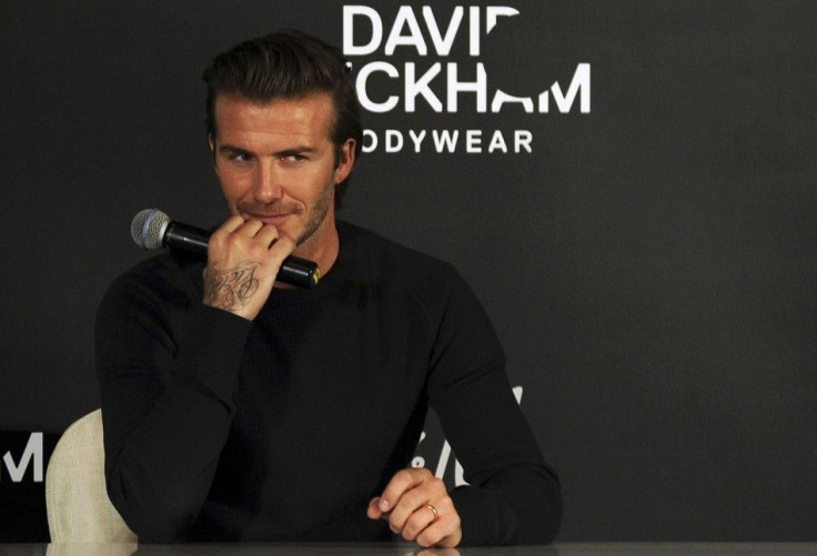 Former England soccer team captain David Beckham