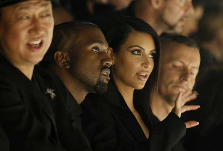 TV personality Kim Kardashian and rapper Kanye West