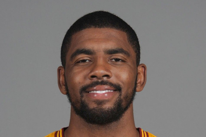 Sep 26, 2014; Cleveland, OH, USA; Cleveland Cavaliers guard Kyrie Irving (2) during media day at Cleveland Clinic Courts.