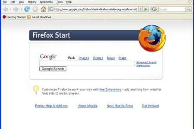 An undated handout image of Mozilla&#039;s current Firefox browser.