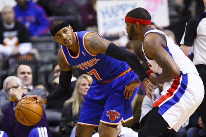 New York Knicks small forward Carmelo Anthony
