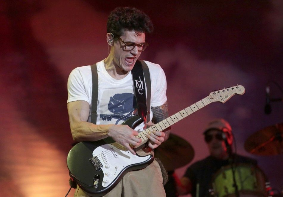 Musician John Mayer performs during the Made in American music festival