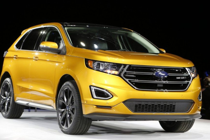 Ford Motor Co. unveils the 2015 Ford Edge in Dearborn, Michigan June 24, 2014. Ford Motor Co on Tuesday unveiled the 2015 Edge, which it hopes will strengthen sales in the fast-growing near-luxury crossover vehicle markets in China, Europe and the America