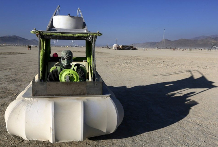 An Alien Replica At The 2013 Burning Man Arts And Music Festival In The Black Rock Desert, Nevada