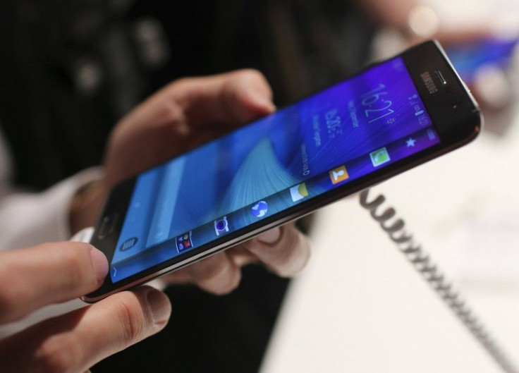 A Samsung Galaxy Note Edge Smartphone