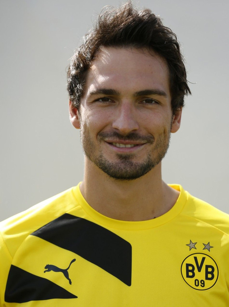 Borussia Dortmund&#039;s Mats Hummels poses for an official photo in Dortmund August 11, 2014.