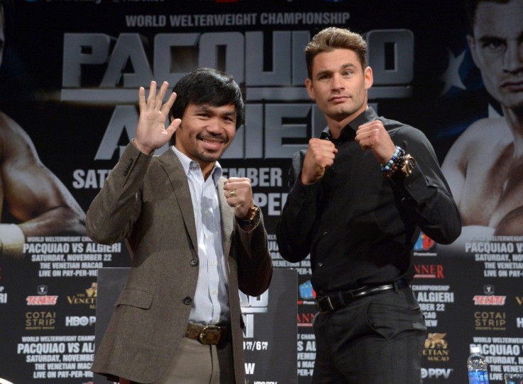 Manny Pacquiao and Chris Algieri