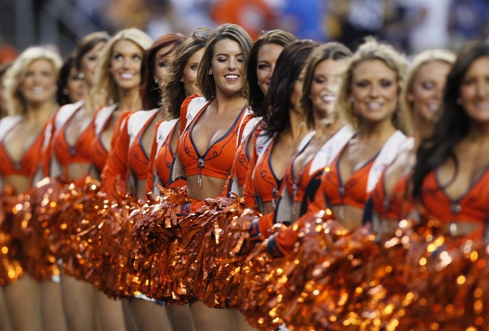 The Denver Broncos cheerleaders