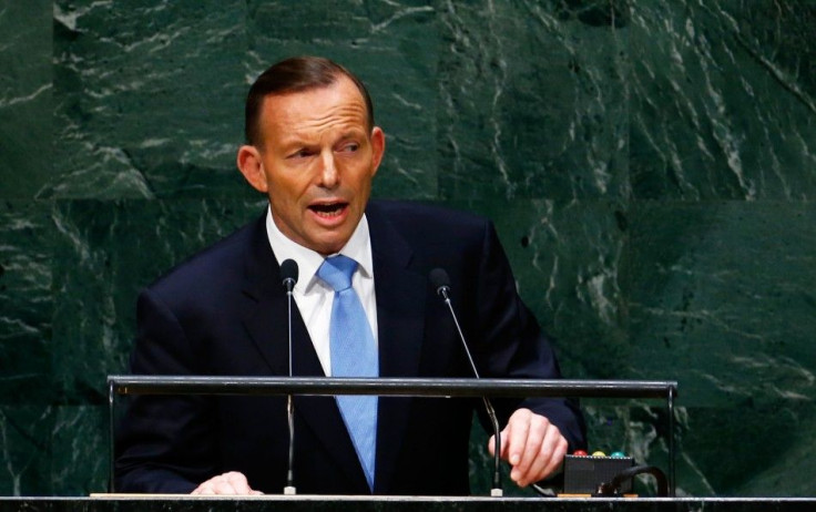 Australian Prime Minister Tony Abbott At The 69th United Nations General Assembly