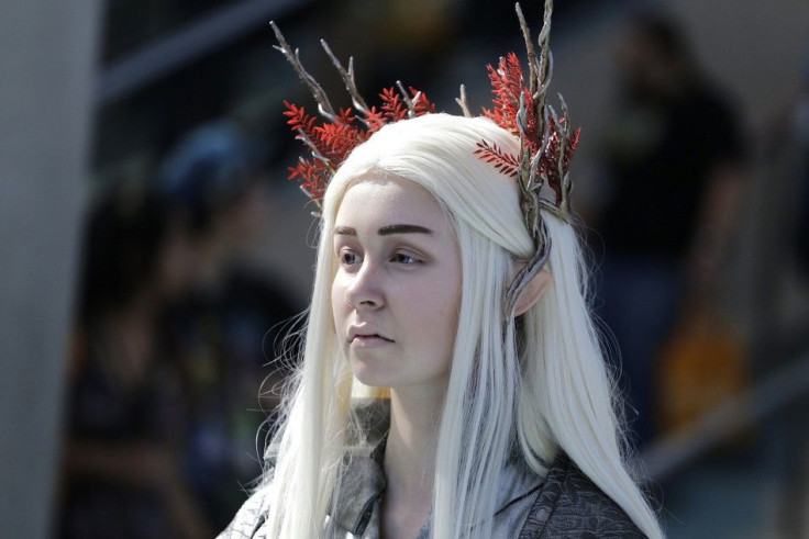 Amanda Benavidez dressed as Thranduil, a character from J.R.R. Tolkien&#039;s &quot;The Hobbit&quot;