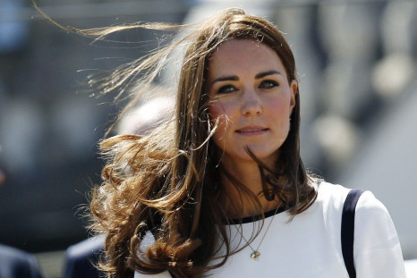 Britain&#039;s Catherine, Duchess of Cambridge, poses during a photocall at a bid to launch a British team for the America&#039;s Cup, at the National Maritime Museum in London June 10, 2014.  Sailor Ben Ainslie announced plans on Tuesday for a British en