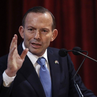 Australian Prime Minister Tony Abbott Speaks During The Launch Of A Student Mobility Program