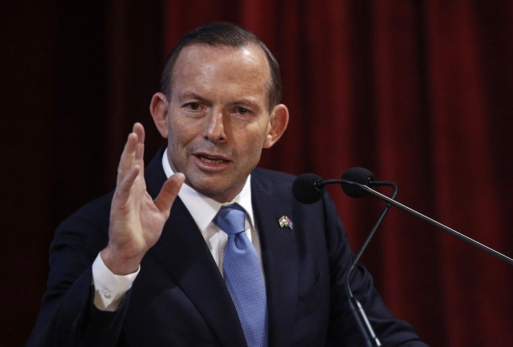 Australian Prime Minister Tony Abbott Speaks During The Launch Of A Student Mobility Program