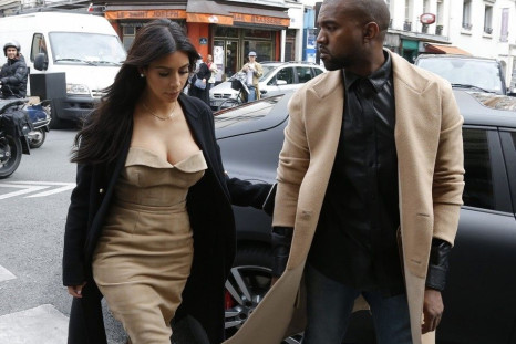 Kanye West And Wife Kim Kardashian In Paris