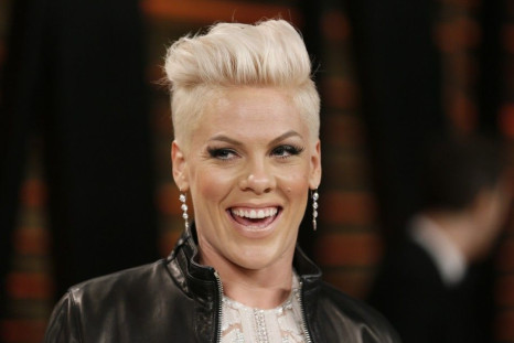Singer Pink arrives at the 2014 Vanity Fair Oscars Party in West Hollywood, California March 2, 2014.