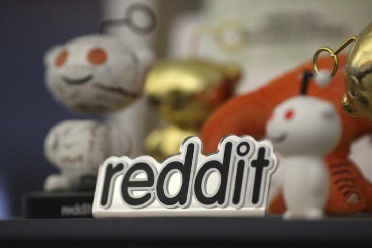 Reddit mascots are displayed at the company's headquarters in San Francisco, California April 15, 2014. Reddit, a website with a retro-'90s look and space-alien mascot that tracks everything from online news to celebrity Q