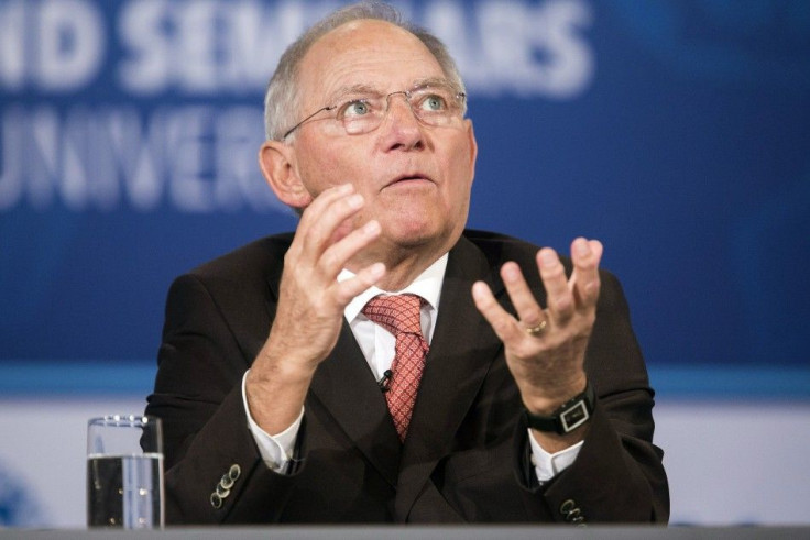 Germany's Minister of Finance Wolfgang Schauble speaks during a discussion on &quot;A Reform Agenda for Europe's Leaders&quot;