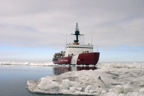 Polar Star, the U.S. Coast Guard icebreaker, completes ice drills in the Arctic in this July 3, 2013 handout photo. The United States is sending the Polar Star to help free Russian ship Akademik Shokalskiy and Chinese icebreaker Snow Dragon gripped by Ant
