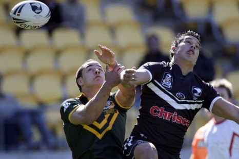 Jarryd Hayne with the Kangaroos
