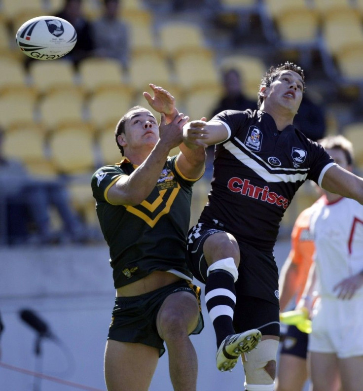 Jarryd Hayne with the Kangaroos