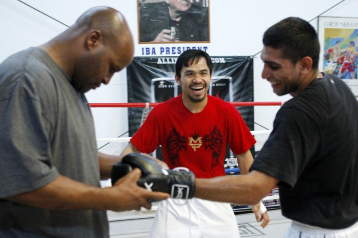 Pacquiao and Khan in 2009