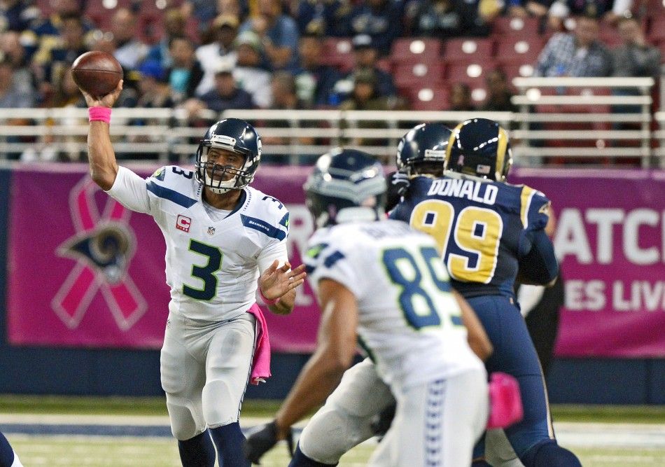 Seattle Seahawks quarterback Russell Wilson