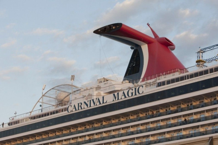 The Carnival Magic cruise ship is seen after reaching port in Galveston, Texas October 19, 2014. The Carnival Magic arrived on Sunday after a week-long trip with a Dallas hospital lab worker on board who spent much of the cruise in isolation after possibl