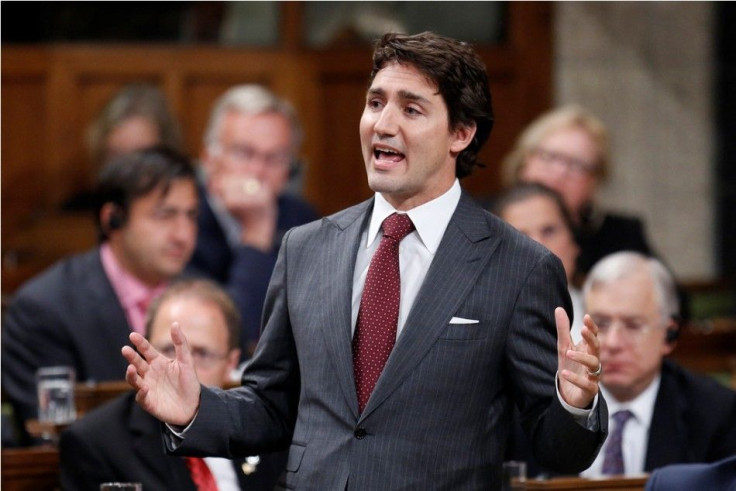 Liberal leader Justin Trudeau speaks during Question Period in the House of Commons