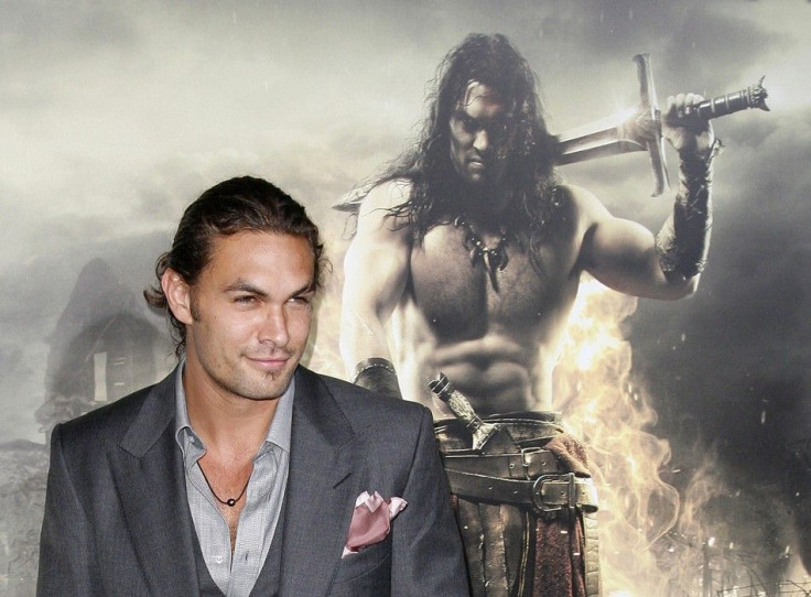 Cast member Jason Momoa arrives at the film premiere of &quot;Conan the Barbarian&quot;