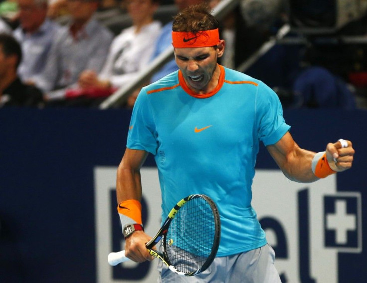 Rafael Nadal Wins Against Simone Bolelli At The Swiss Indoors ATP Tournament