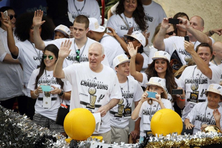 San Antonio Spurs head coach Gregg Popovich