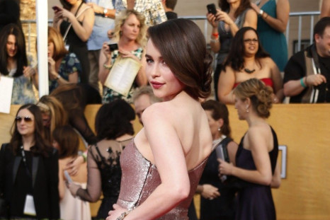 Actress Emilia Clarke from the television drama series &quot;Game of Thrones&quot;