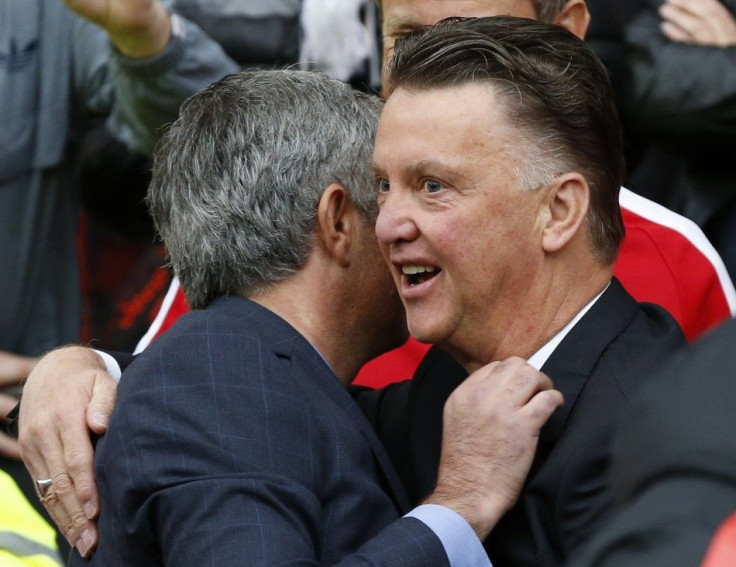 Van Gaal (R) And Mourinho