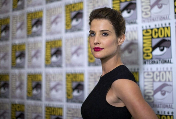 Cast member Cobie Smulders poses at a press line for &quot;Avengers: Age of Ultron&quot;