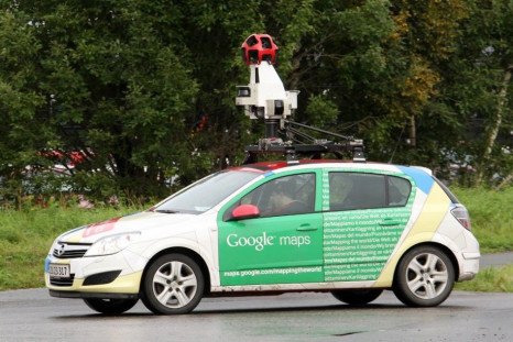A Google Street View car is driven in Sundsvall, northern Sweden September 13, 2011. Street View, which enables users of Google Maps to view photos of streets as well, has been around since 2007 -- sending its cars out to take photos of city streets -- an